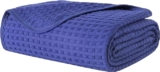 amorchoice Cotton Waffle Blanket Throw | Soft Lightweight Breathable Full Blankets | All Seasons Knit Blanket | Perfect for Home Decor | Multiple Colors Available