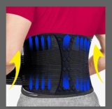 Wiloumzr Back Braces for Lower Back Pain Relief with 8 Stays,Back Support Belt for Women & Men, Lower Back Brace for Herniated Disc, Sciatica，Black，Large Size