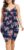 POSESHE Womens Plus Size Sling Sexy Deep V Neck Bodycon Wrap Dress with Front Slit