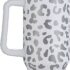 QEAGVJ 40oz Leopard Tumbler With Handle And Straw Lid, Insulated Reusable Cup Leakproof Water Bottle