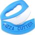 Suanyok Premium Pizza Cutter Food Chopper-Super Sharp Blade Stainless Steel Pizza Cutter Rocker Slicer with Protective Sheath Multi Function Pizza Knife Kitchen Tools,Dishwasher Safe (Gray)