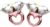 BinaryABC Diamond Ring Foil Balloon,Valentine’s Day Wedding Bridal Shower Anniversary Engagement Party Decoration,2Pcs(Rose Gold)