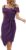 JASAMBAC Womens Ruched Bodycon Dress 2023 V Neck Off Shoulder Sleeveless Wrap Dresses for Cocktail Wedding Guest