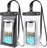2pcs Large Waterproof Phone Pouch Floating IPX8 Waterproof Phone Case for iPhone 14 Pro Max 13 12 11 8 Plus Samsung Up to 7.2”