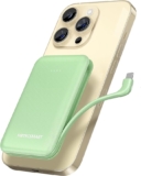 Metecsmart 4500mAh Small Portable Phone Charger, Mini Power Bank Fast Charging, Three Output Type C Input External Battery Pack