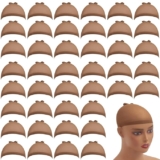 100 Pieces Wig Caps, Stretchy Nylon Wig Caps, Stocking Caps for Lace Front Wig Bulk Elastic Head Wig Caps Secure Your Hair