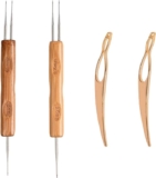 4Pcs Double Ended Dreadlock Crochet Hook for Hair 2Pcs Dreadlock Needle Tool 1Hook 2Hooks