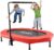 ANCHEER Foldable Trampoline, Mini Rebounder Trampoline with Adjustable Handle, Exercise Trampoline for Indoor/Garden/Workout Cardio, Parent-Child Twins Trampoline Max Load 220lbs