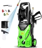 Electric Pressure Washer Homdox Pressure Washer 1500W Power Washer High Pressure Cleaner Machine with 5 Nozzles,Best for Cleaning Homes, Cars, Driveways