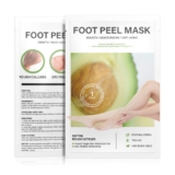 Foot Peel Mask for Dry Cracked Feet(1 Pair) – Exfoliating Feet Mask Peel with Natural Avocado Extract for Dry,Cracked Heels and Removing Dead Skin J