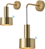 Battery Operated Wall Sconce Set Of 2,wall Lights Without Wiring,With Remote Control And Rechargeable Light Bulbs,wall Mounted Lamp,battery Powered Modern Wireless Wall Sconces Wall Lighting Indoor