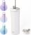 bottlebottle BOTTLE BOTTLE Insulated Coffee Tumblers with Dual-use Lid and Straw Double Walled Iced Travel Coffee Mug for Woman and Man 18oz Stainless Steel Tumbler with Handle (white)