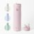 BOTTLE BOTTLE Insulated Water Bottle 24oz with Straw Lid and Handle for Sports Travel Gym Stainless Steel Water Bottles Double-Wall Vacuum Metal Thermos Bottles Leak Proof BPA-Free (Light Pink)