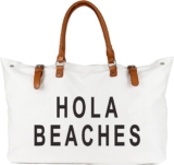 Lamyba Beach Tote Bag for Women Waterproof Sandproof