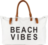 Lamyba Beach Tote Bag for Women Waterproof Sandproof