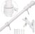 NELXINJO 5FT Flag Pole with Bracket, Professional Stainless Steel No Tangle Spinning Pole and Flag Pole Kit with Bracket for Residential or Commercial