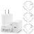 3 Pack iPhone Fast Charger [Apple MFi Certified], 20W PD USB C Wall Charger Adapter with 3 Pack 6FT Type C to Lightning Cable Compatible with iPhone 14/13/13 Pro/12/12 Mini/Pro/Pro Max and More-White
