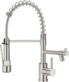 Kitchen Faucets,Craftespirit Kitchen Faucet with Pull Down Sprayer Kitchen Sink Faucet Brushed Nickel Kitchen Faucet