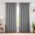 Deep Grey 100% Blackout Curtains 84 Inches Long for Bedroom Living Room, Back Tab/Rod Pocket 52″ Wide Window Treatments Set 2 Panels, Thermal Insulated Triple Weave Drapes
