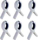 skycats Plastic Clothespins, Beach Towel Clips, Heavy Duty Laundry Clothes Pins Clips with Springs, Beach Towel Holder to Keep Your Towel from Blowing Away (6 Pack),Blue,clothespins-1