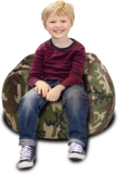 Stuffed Animal Storage Bean Bag Chair Camo -Cover Only- 27″ Kids Soft Toy Storage(Camouflage,27″)