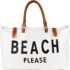 Lamyba Beach Tote Bag for Women Waterproof Sandproof