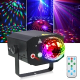 Party Lights Disco Ball Light Litake DJ Disco Strobe Stage Rave Lights Sound Activated with Remote for Parties Club Halloween Christmas Birthday Wedding Home Decor