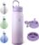 BOTTLE BOTTLE 24oz Insulated Water Bottle Stainless Steel Sport Water Bottle with Straw and Adjustable Lid Daily Pill Organizer (purple gradient)