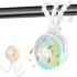 LAMJAD Stroller Fan,Portable USB Personal Clip-on Car Seat Fan Mini Handheld Desktop Fan 360° Rotatable Suitable for Camping Outdoor Office Crib Toddler Bed Treadmill (Black)