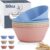 Wheat Straw Bowl Sets,6 PCS Unbreakable Cereal Bowl 50 OZ,Microwave and Dishwasher Safe Bowls,Super Big Bowl Sets BPA Free Eco Friendly Bowl for Serving Cereal,Oatmeal and Salad (Colorful Series)