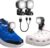 2 Pcs Croc Lights, Headlights for Crocs with Rechargeable IPX6 Waterproof,Headlights for Sports Shoe with 4 Light Modes Head Adjustable, Shoe Lights for Running,Walking Dog, Camping, Hiking (Black)