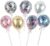 BinaryABC Confetti Balloon Cake Topper,Wedding Birthday New Year Cake Decoration Supplies,7Pcs(5 inch)