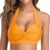 Women’s Swimsuit Sexy Solid Color Pack of 1, Soft Comfort Backless V-Neck Swimwear, Sporty High Waist Bikini Bathing Suit