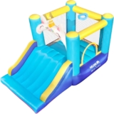 Meland Bounce House – Unicorn Inflatable Bouncer with Slide Plus Heavy Duty Blower, Jump Castle for Kids Toddlers Family Bouncy Playhouse for Indoor Outdoor Backyard Party
