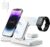 Wireless Charger,XevenOx 15W Fast Charging Station,3 in 1 Wireless Charger Stand for iPhone 14/13/12/11(Pro, Pro Max)/XS/XR/XS/X/8(Plus),Apple Watch 8/7/6/SE/5/4/3/2,AirPods 3/2/pro… (White)
