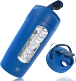 Genteen Blender Bottles, Protein Shaker Bottle for Protein Mixes USB-Rechargeable Powerful Electric Shaker Bottles includes Supplement Storage – BPA Free | 20 oz Cup