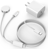 Upgraded Apple Watch Charger,2-in-1 USB C Fast iPhone Watch Charger [Apple MFi Certified] 6FT Wireless Charging Cable with 20W Wall Charger Block for Apple Watch Series 8/7/6/5/SE & iPhone14/13/12/11