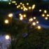 ZeHaiYlf New Upgraded Solar Swaying Lights，Solar Garden Lights,Firefly Lights Outdoor Waterproof ，4 Pack 32 LEDs Solar Outdoor Lights，Yard Patio Pathway Decoration