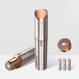 Aneagle Flawless Facial Hair Remover for Women,Painless Hair Shaver Rechargeable with LED Light, Lady Face Electric Razor,The Great Female Mustache Removal (Rose Gold (with 1 Replacement Heads))