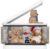 XJJX Storage Bins with Lids,10.5Gal Folding Storage Bins with Wheels,Handles,Dual Open Design,Closet Organizers and Storage for Home,Kitchen,Living Room,Bedroom,Closet,Car Truck(Beige)