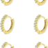 ZUOPOEKI Earrings for Women Small Gold Hoop Earrings Set 18K Gold Plated Huggie Earrings Men