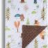 Donsonny Baby Blanket for Boys Girls Soft Minky with Double Layer Dotted Backing, Cartoon Printed 30 x 40 Inch Receiving Blanket (Cute Dinosaur)