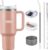 TEAMVV 40 oz Tumbler with Handle and Straw Stainless Steel Vacuum Insulated Tumbler Tea or Iced Coffee Mug for Hot or Cold Beverages 40 oz Tumbler with Handle