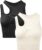 Relety Women’s Crop Tank Tops Sexy Cut Out Seamless Ribbed Summer Tops Halter Neck Racerback Sleeveless Yoga Workout Crop Top