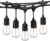 TWINSLUXES Outdoor Light String 48 ft16 LED Edison Vintage Light Bulb, Drop Resistant IP65, Waterproof Outdoor Light String Heavy Duty Courtyard Garden Decorative Patio Light. (Warm