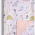 Donsonny Baby Blanket for Boys Girls Soft Minky with Double Layer Dotted Backing, Primary Forest Printed 30 x 40 Inch Receiving Blanket (Forest Bear)