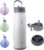 BOTTLE BOTTLE 24oz Insulated Water Bottle Stainless Steel Sport Water Bottle with Straw and Adjustable Lid Daily Pill Organizer (gray gradient)