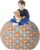 Storage Bean Bag Chair Cover,Stuffed Animal Bean Bag Storage XL,Bean Bag Covers Only Without Filling,Toy Bean Bag Storage for Kids and Adult(Triangle Print)