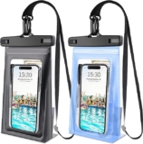 2pcs Floating Waterproof Phone Pouch Large, IPX8 Waterproof Phone Bag Case for iPhone 14 Plus 13 Pro Max 12 11 8 Plus Samsung Up to 7.2”