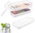 LUATSDAR Ice Cube Trays with Lid and Ice Storage Bin, 3-Pack (72 Pcs 1 Inch Small Ice Cubes) Flexible Easy-Release Silicone Ice Cube Molds, Reusable Ice Cube Makers
